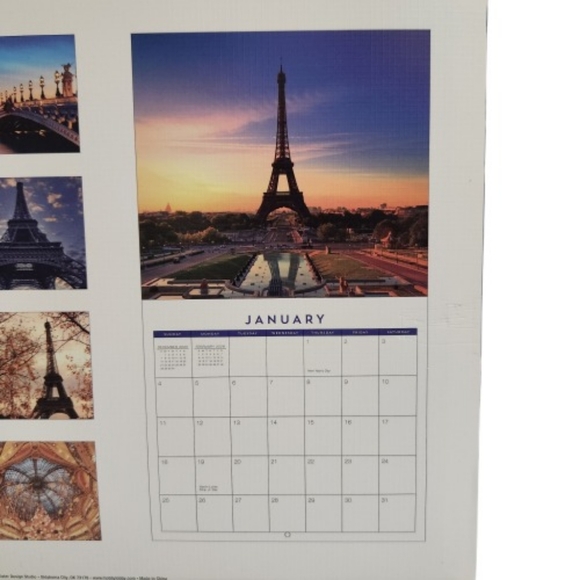 🆕️⬇️AN EVENING IN PARIS 2026 MONTHLY WALL CALENDAR - Picture 4 of 12